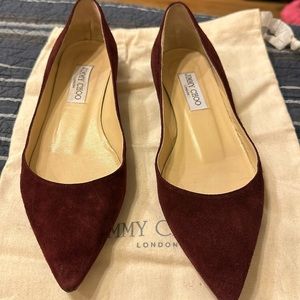 Jimmy Choo  flats size 8 1/2. Suede